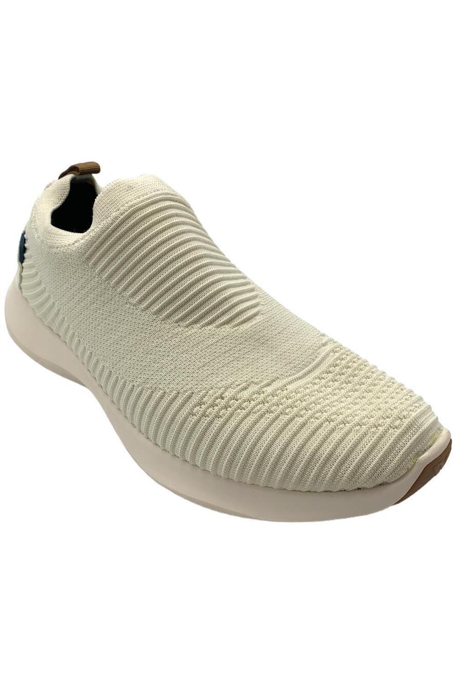 Vessi Men's Everyday Move Slip On Sneaker Linen Beige On Gum - Medium